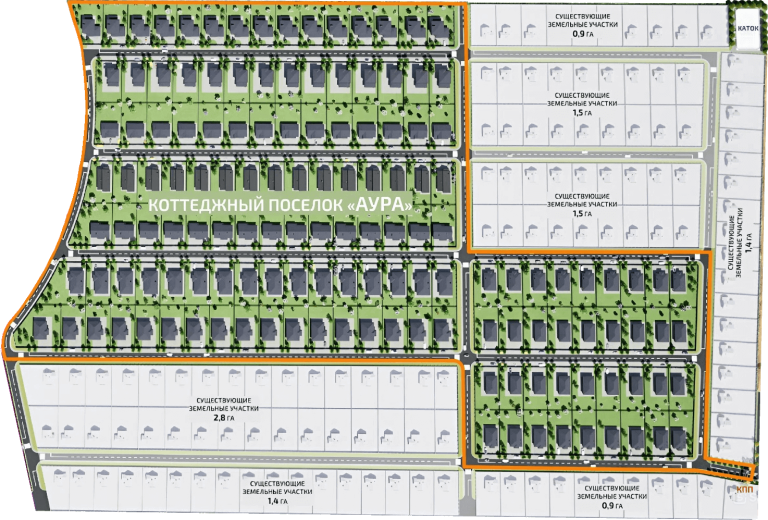 Аура План поселка